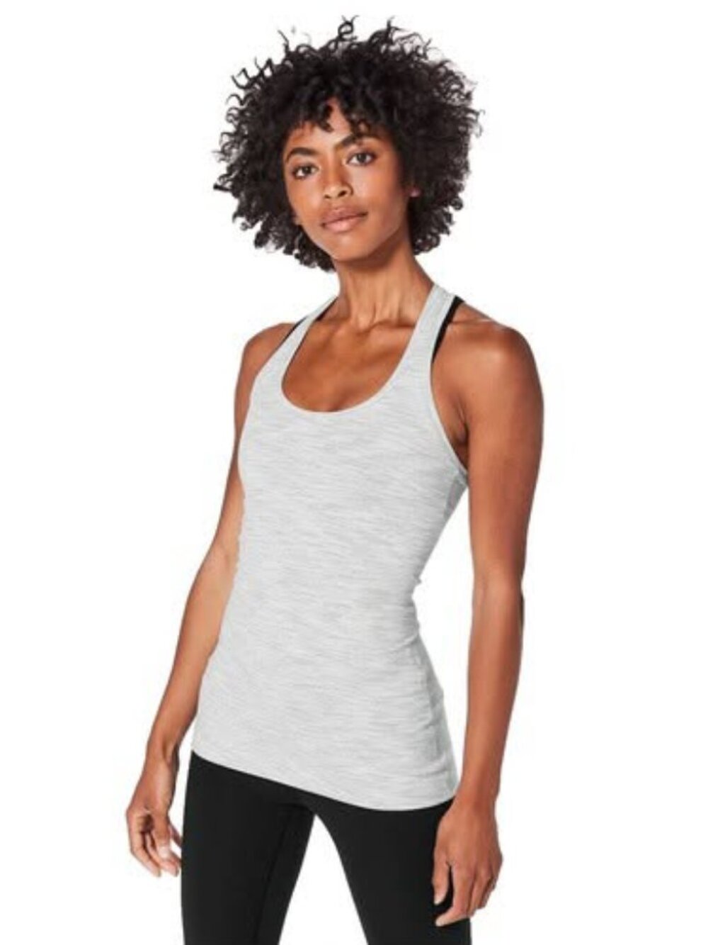 Outdoor Voices LightHeat Racerback Tank S Gray
